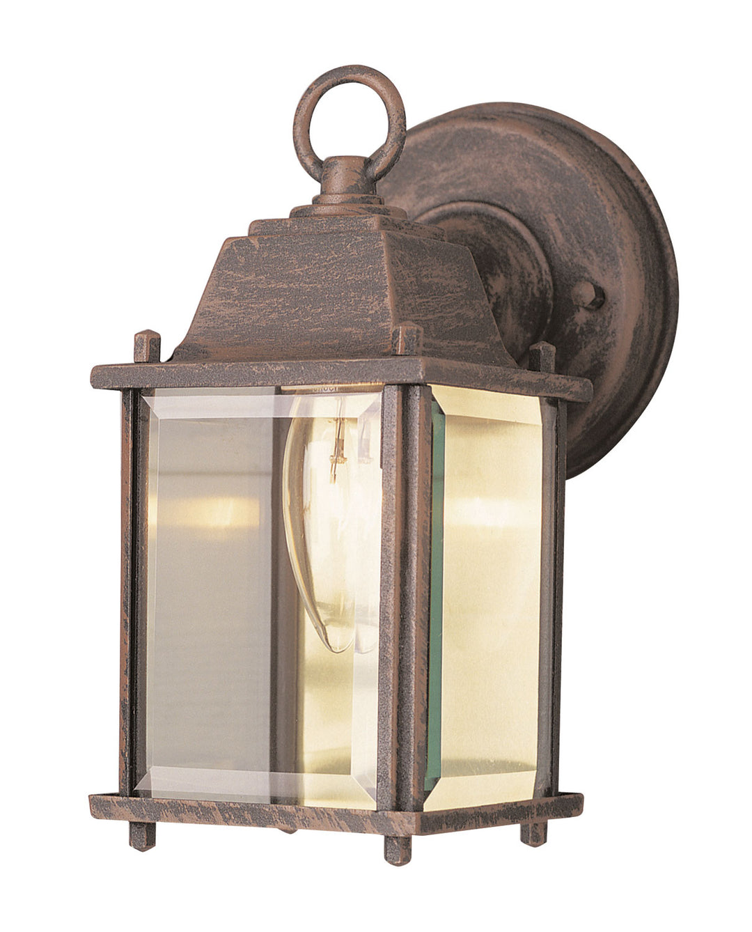 Patrician One Light Wall Lantern in Rust - available from The Lighting Shoppe, trusted by Canadian homeowners