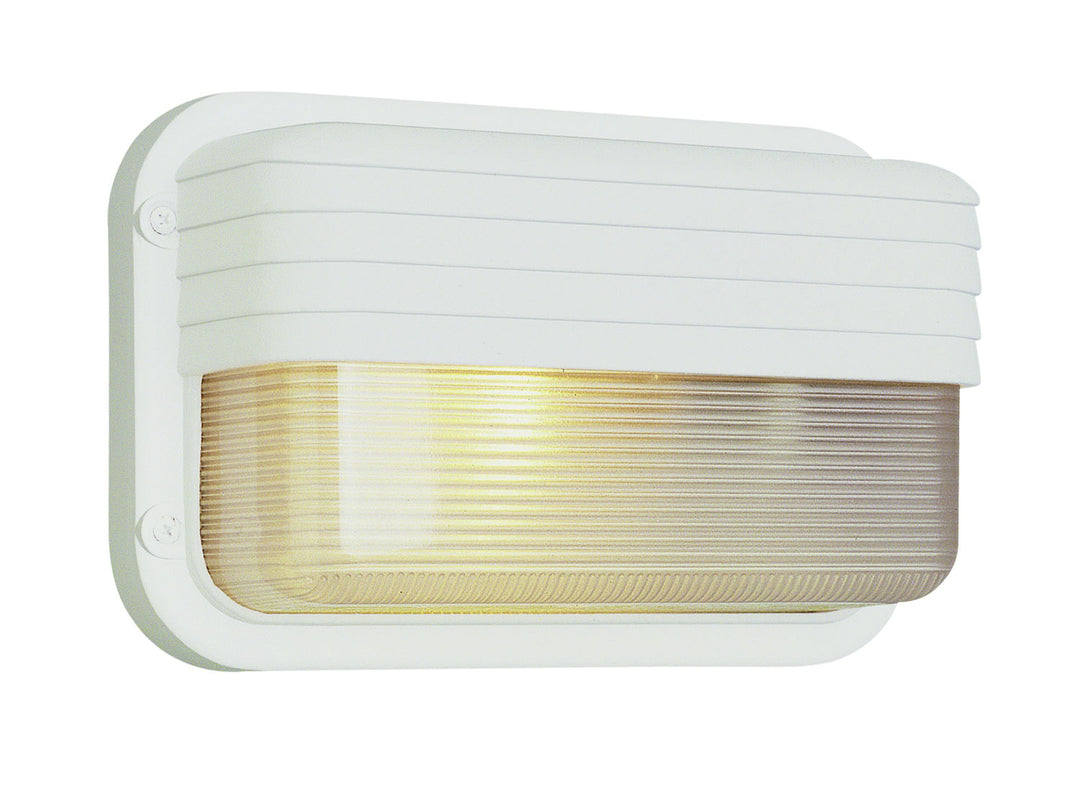 Mesa One Light Bulkhead in White - available from The Lighting Shoppe, trusted by Canadian homeowners