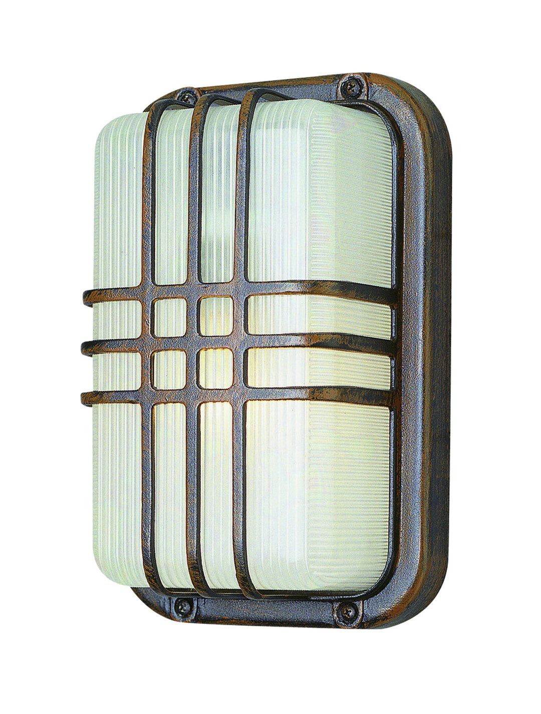 Walker One Light Bulkhead in Rust - available from The Lighting Shoppe, trusted by Canadian homeowners