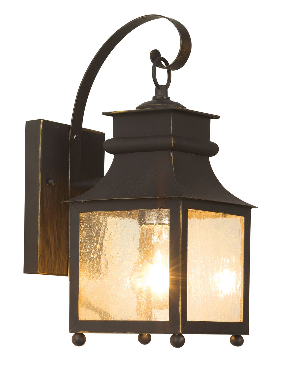 Santa Ines One Light Wall Lantern in Weathered Bronze - available from The Lighting Shoppe, trusted by Canadian homeowners