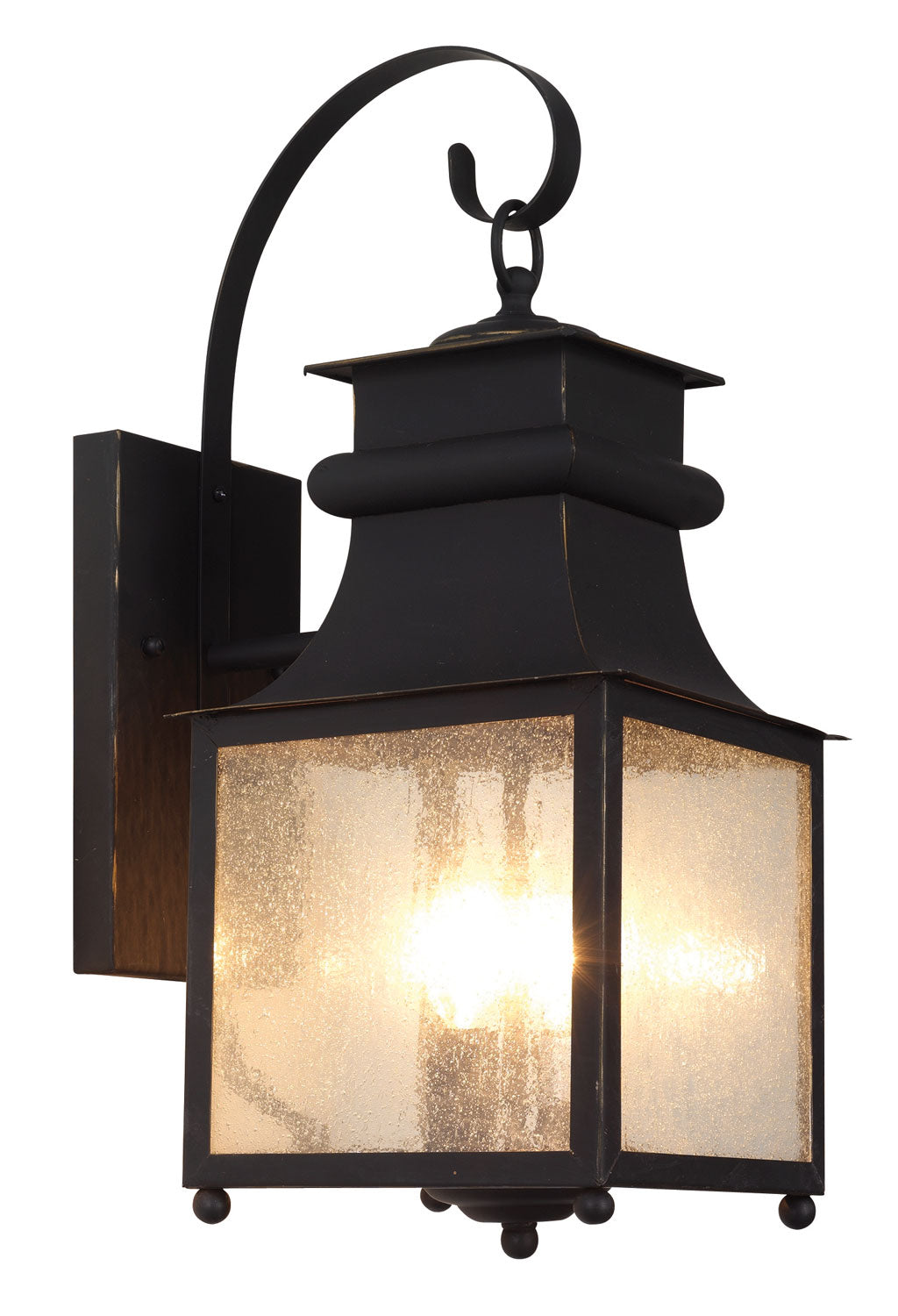 Santa Ines Two Light Wall Lantern in Weathered Bronze - available from The Lighting Shoppe, trusted by Canadian homeowners