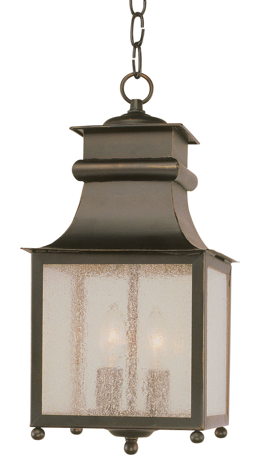 Santa Ines Two Light Hanging Lantern in Weathered Bronze - available from The Lighting Shoppe, trusted by Canadian homeowners
