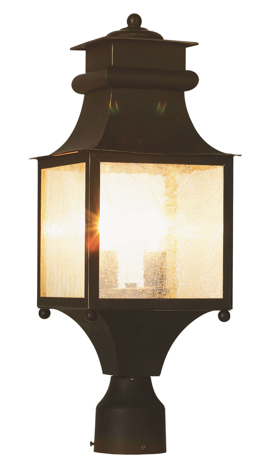 Santa Ines Two Light Postmount Lantern in Weathered Bronze - available from The Lighting Shoppe, trusted by Canadian homeowners