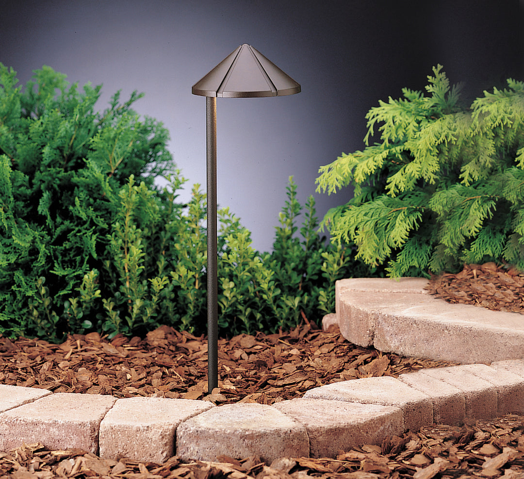 Kichler Canada - 15315AZT - One Light Path & Spread - Six Groove - Textured Architectural Bronze