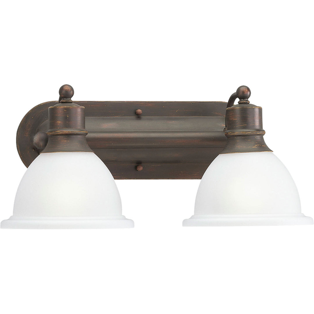 Madison Two Light Bath Bracket in Antique Bronze - available from The Lighting Shoppe, trusted by Canadian homeowners