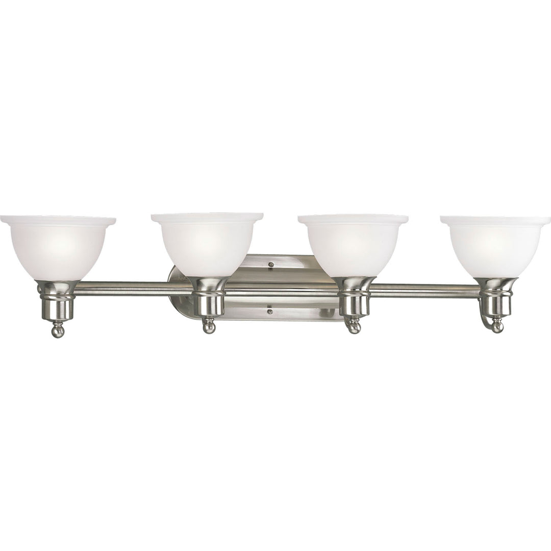 Madison Four Light Bath Bracket in Brushed Nickel - available from The Lighting Shoppe, trusted by Canadian homeowners