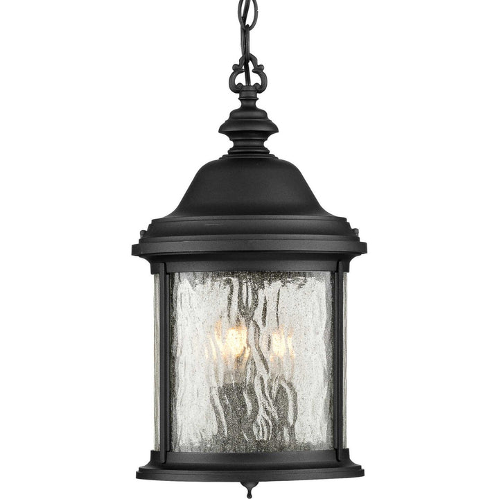 Ashmore Three Light Hanging Lantern in Textured Black - available from The Lighting Shoppe, trusted by Canadian homeowners
