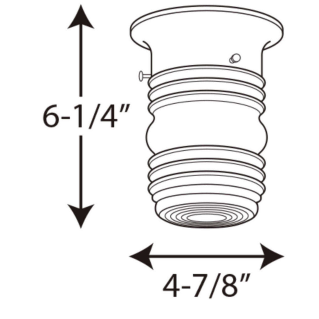 Progress Canada - P5603-31 - One Light Outdoor Flush Mount - Utility Lantern - Black
