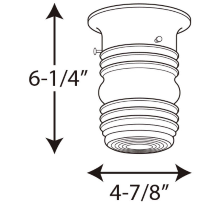 Progress Canada - P5603-31 - One Light Outdoor Flush Mount - Utility Lantern - Black