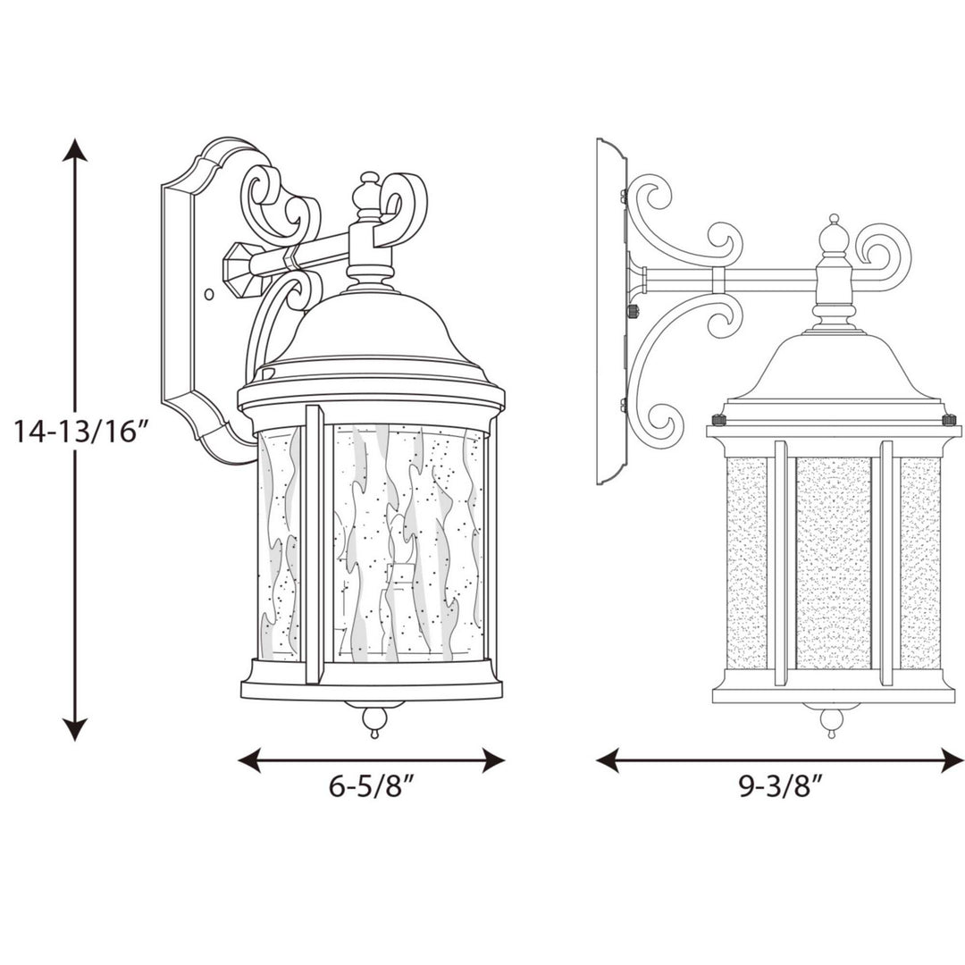 Progress Canada - P5649-31 - Two Light Wall Lantern - Ashmore - Textured Black