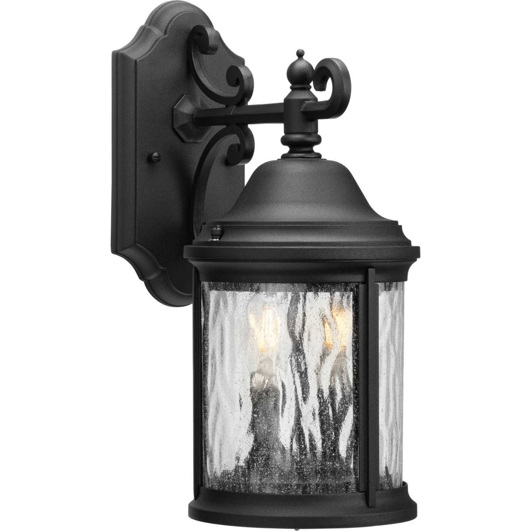 Ashmore Two Light Wall Lantern in Textured Black - available from The Lighting Shoppe, trusted by Canadian homeowners
