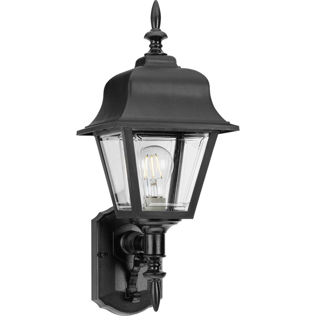 Non-Metallic Incandescent One Light Wall Lantern in Black - available from The Lighting Shoppe, trusted by Canadian homeowners