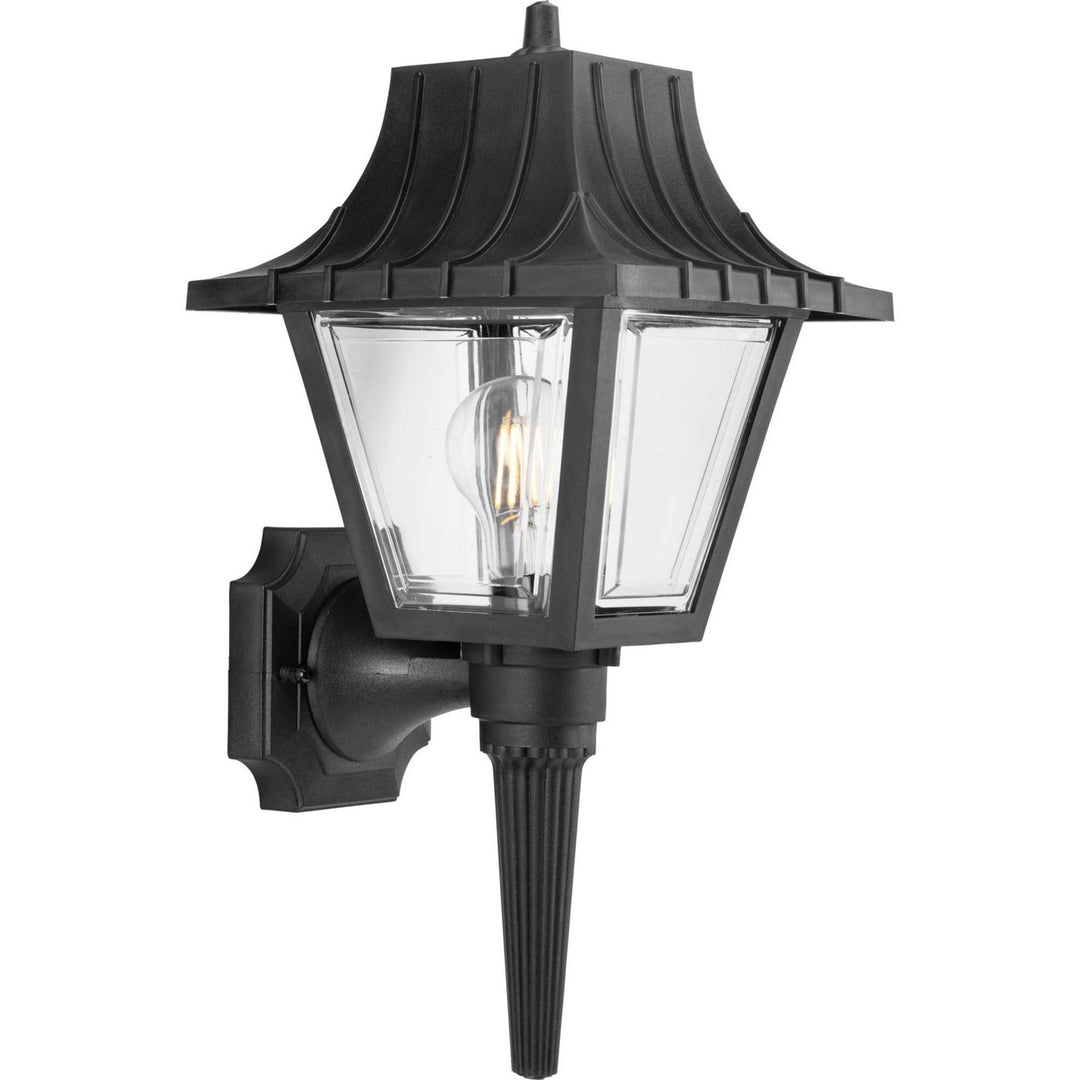 Mansard One Light Wall Lantern in Black - available from The Lighting Shoppe, trusted by Canadian homeowners