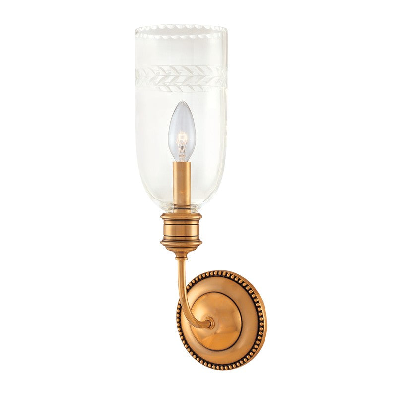 Hudson Valley Canada - 291-AGB - One Light Wall Sconce - Lafayette - Aged Brass