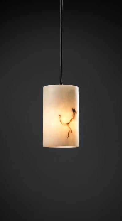 LumenAria One Light Pendant in Matte Black Justice Designs