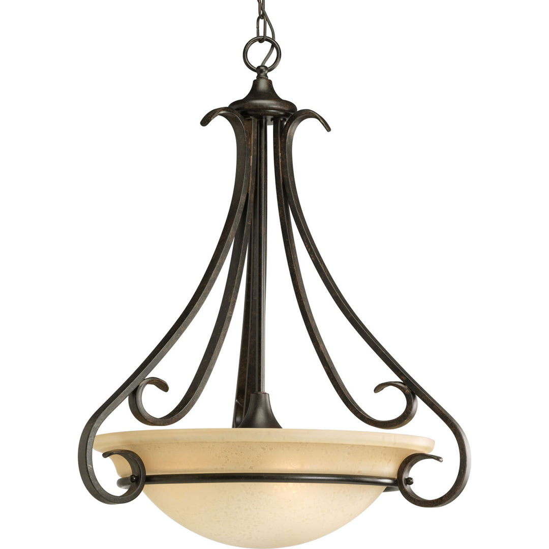 Progress Canada - P3847-77 - Three Light Pendant - Torino - Forged Bronze