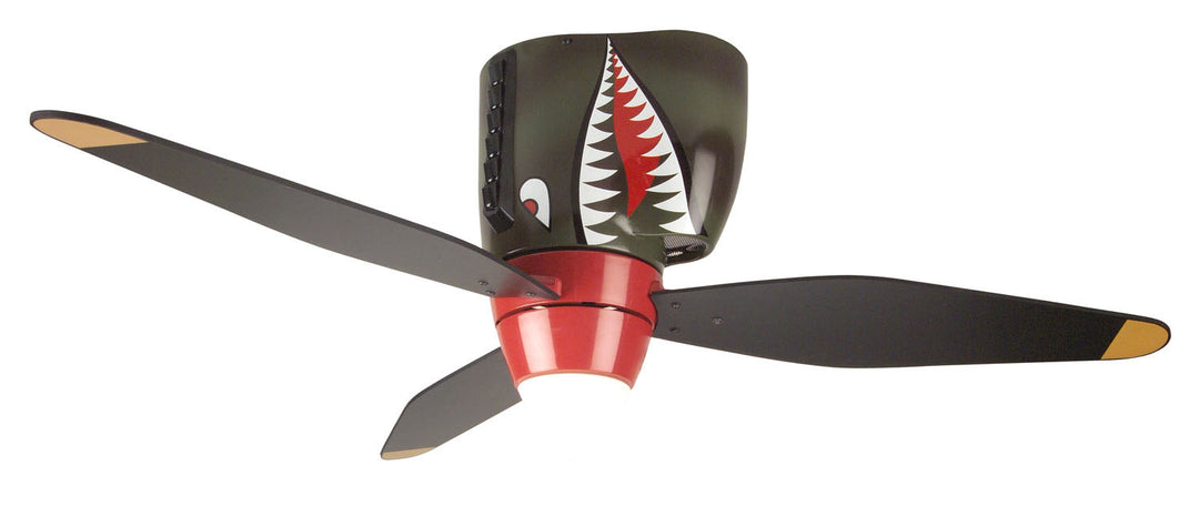 WarPlanes 48"Ceiling Fan in WarPlanes Tiger Shark - available from The Lighting Shoppe, trusted by Canadian homeowners
