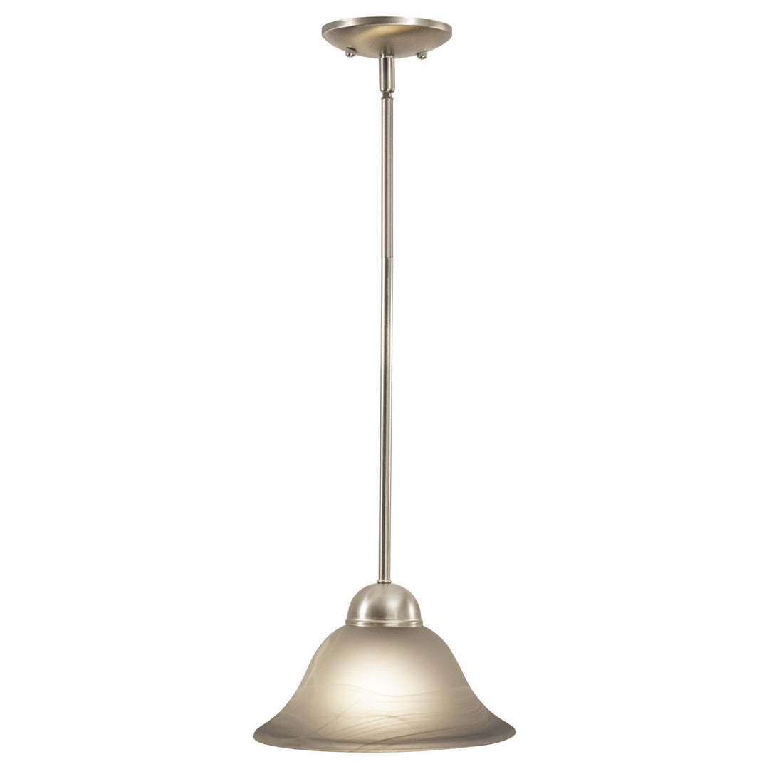 Da Vinci One Light Mini Pendant in Brushed Nickel