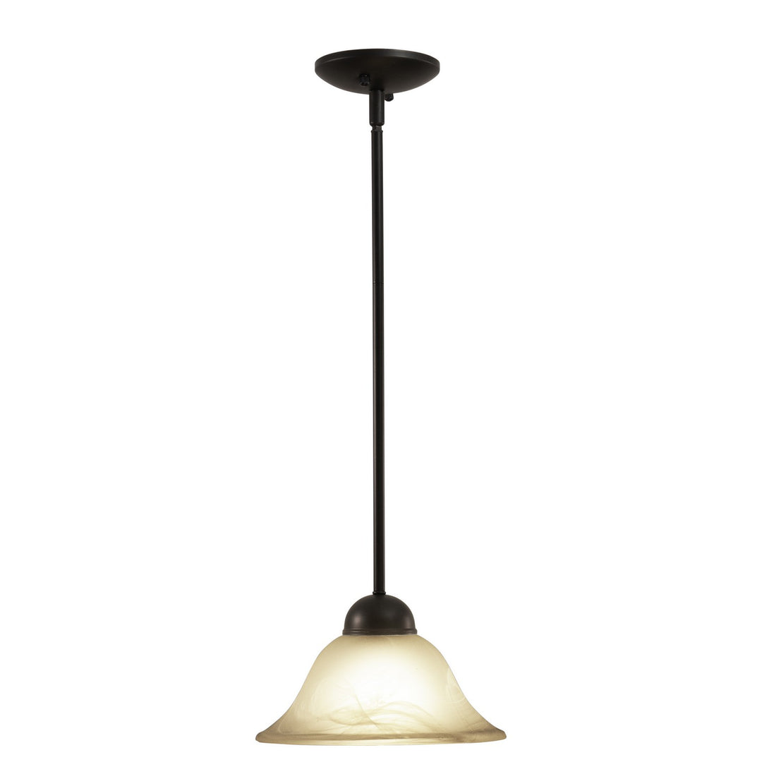 Da Vinci One Light Mini Pendant in Oil Burnished Bronze