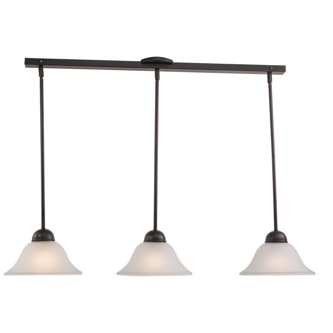 Da Vinci Three Light Mini Pendant in Oil Burnished Bronze