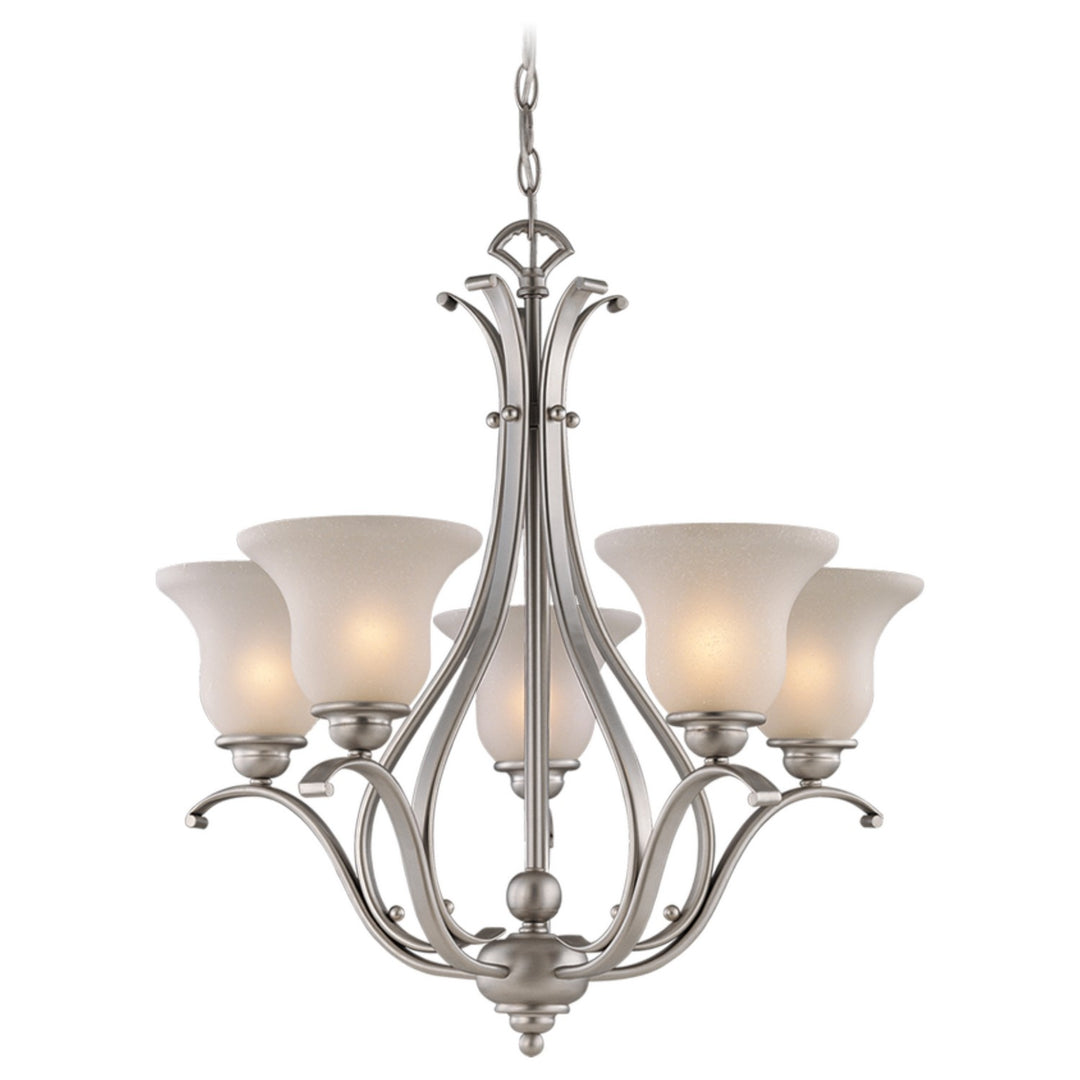 Vaxcel - CH35405BN - Five Light Chandelier - Monrovia - Brushed Nickel