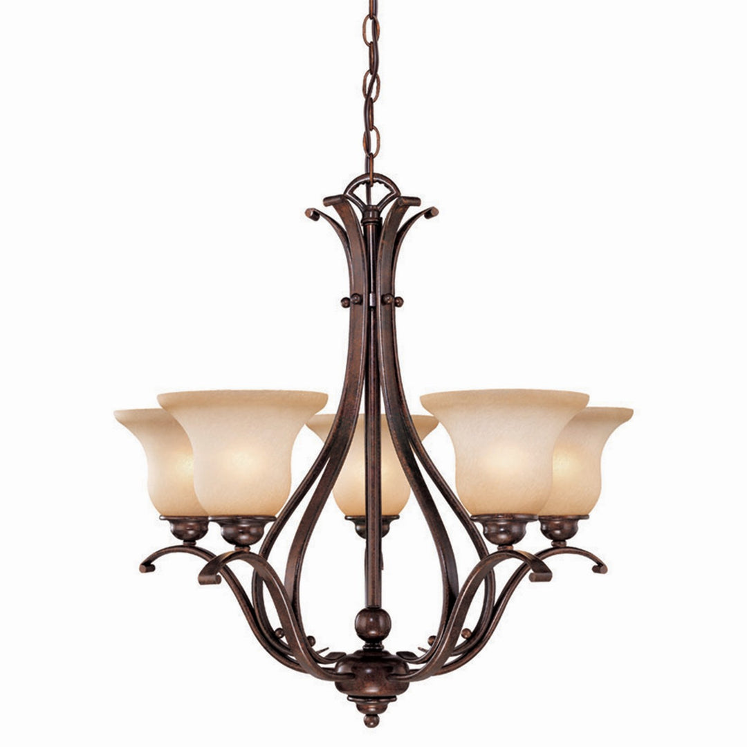 Vaxcel - CH35405RBZ/B - Five Light Chandelier - Monrovia - Royal Bronze