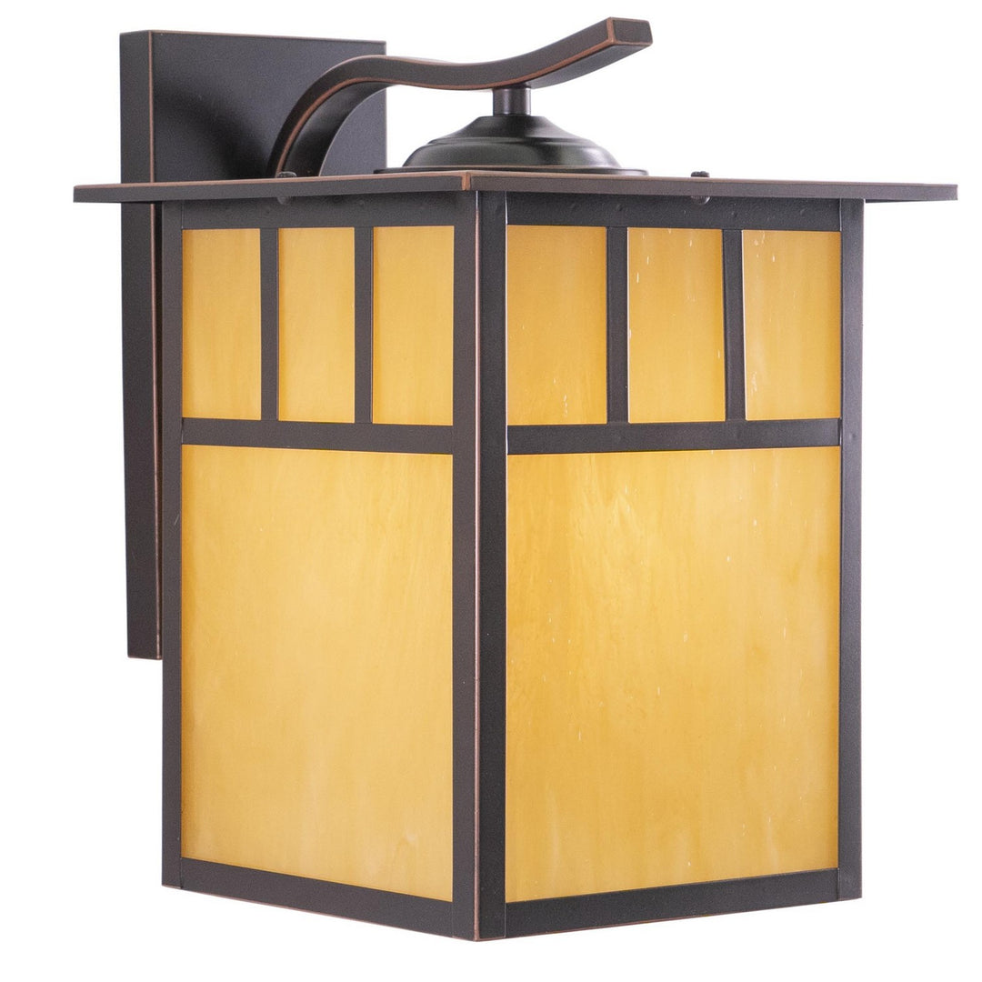 Mission One Light Outdoor Wall Mount in Burnished Bronze