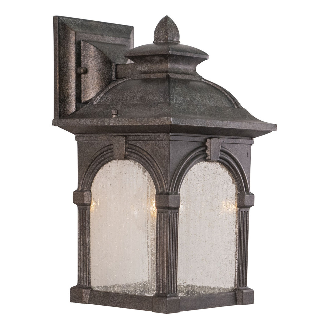 Essex One Light Outdoor Wall Mount in Lava Stone