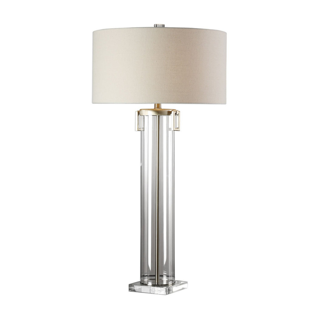 Monette One Light Table Lamp in Brushed Nickel - available from The Lighting Shoppe, trusted by Canadian homeowners