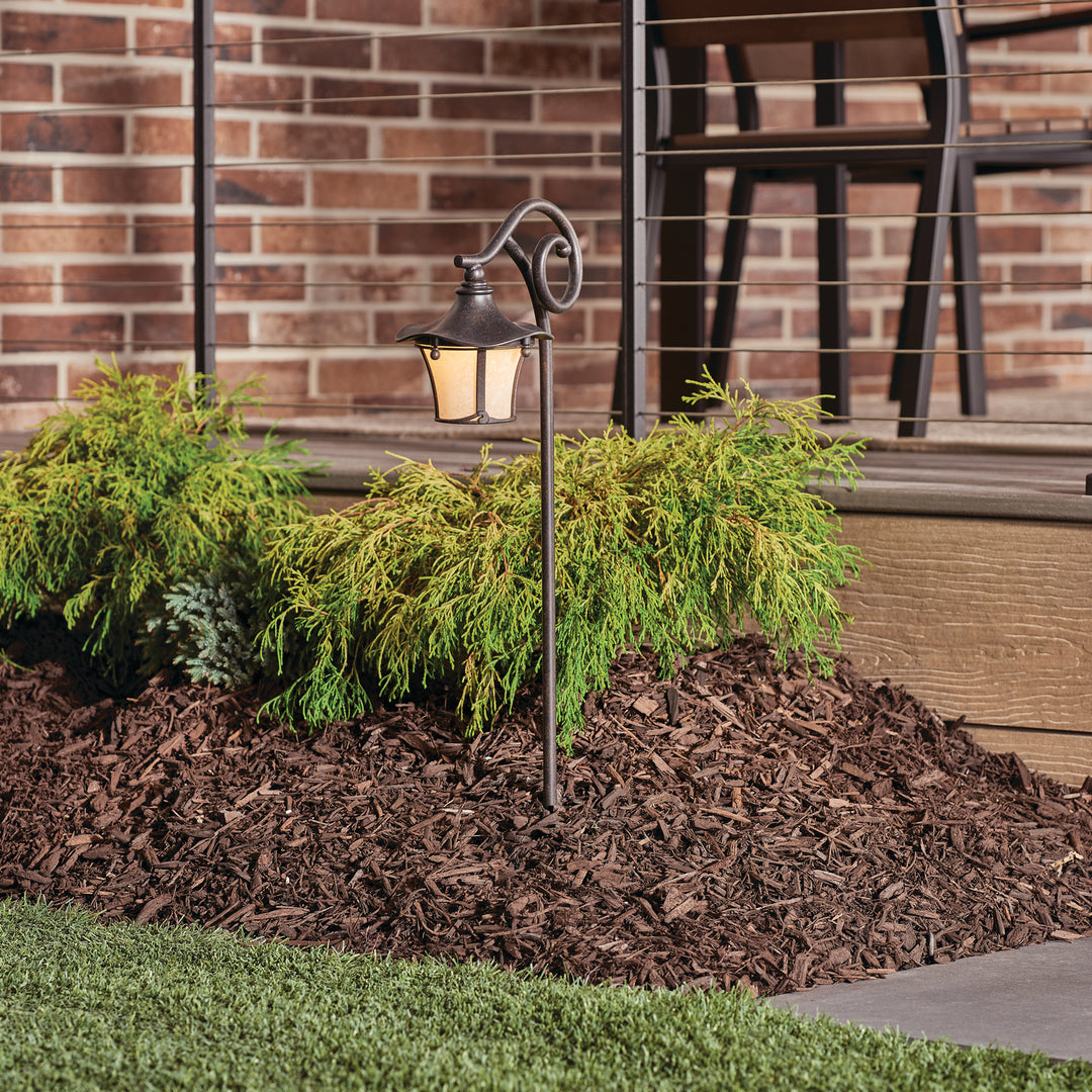 Kichler Canada - 15420AGZ - One Light Path & Spread - Cotswold - Aged Bronze