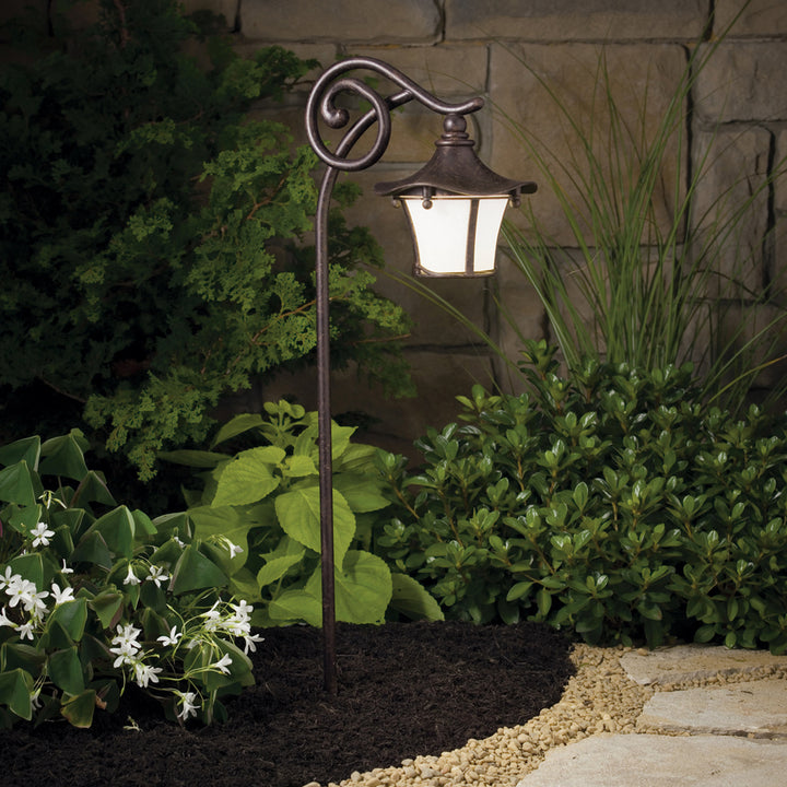 Kichler Canada - 15420AGZ - One Light Path & Spread - Cotswold - Aged Bronze