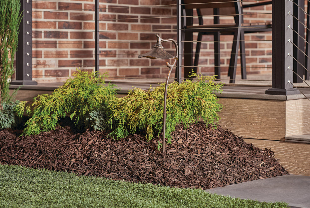 Kichler Canada - 15422AGZ - One Light Path & Spread - Cotswold - Aged Bronze