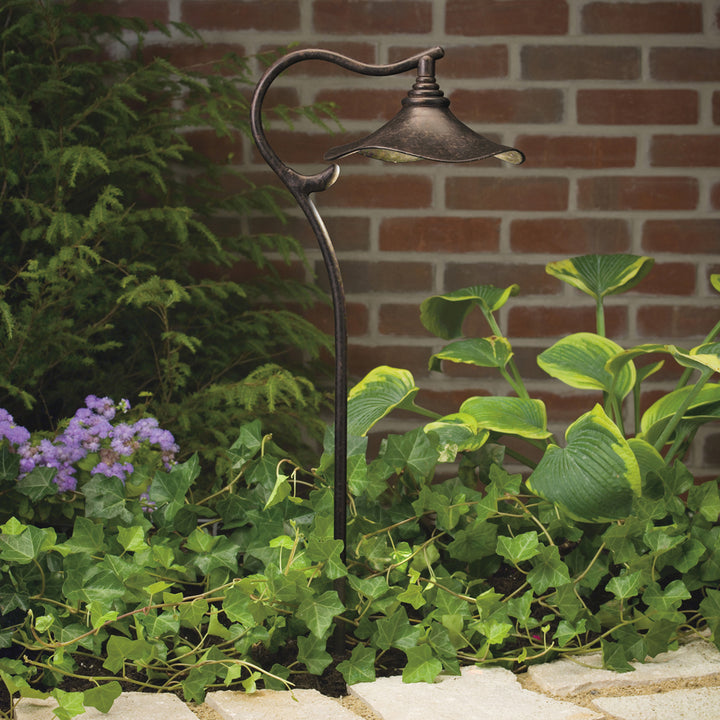 Kichler Canada - 15422AGZ - One Light Path & Spread - Cotswold - Aged Bronze