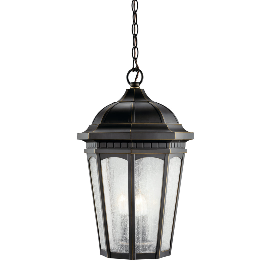 Kichler Canada - 9539RZ - Three Light Outdoor Pendant - Courtyard - Rubbed Bronze