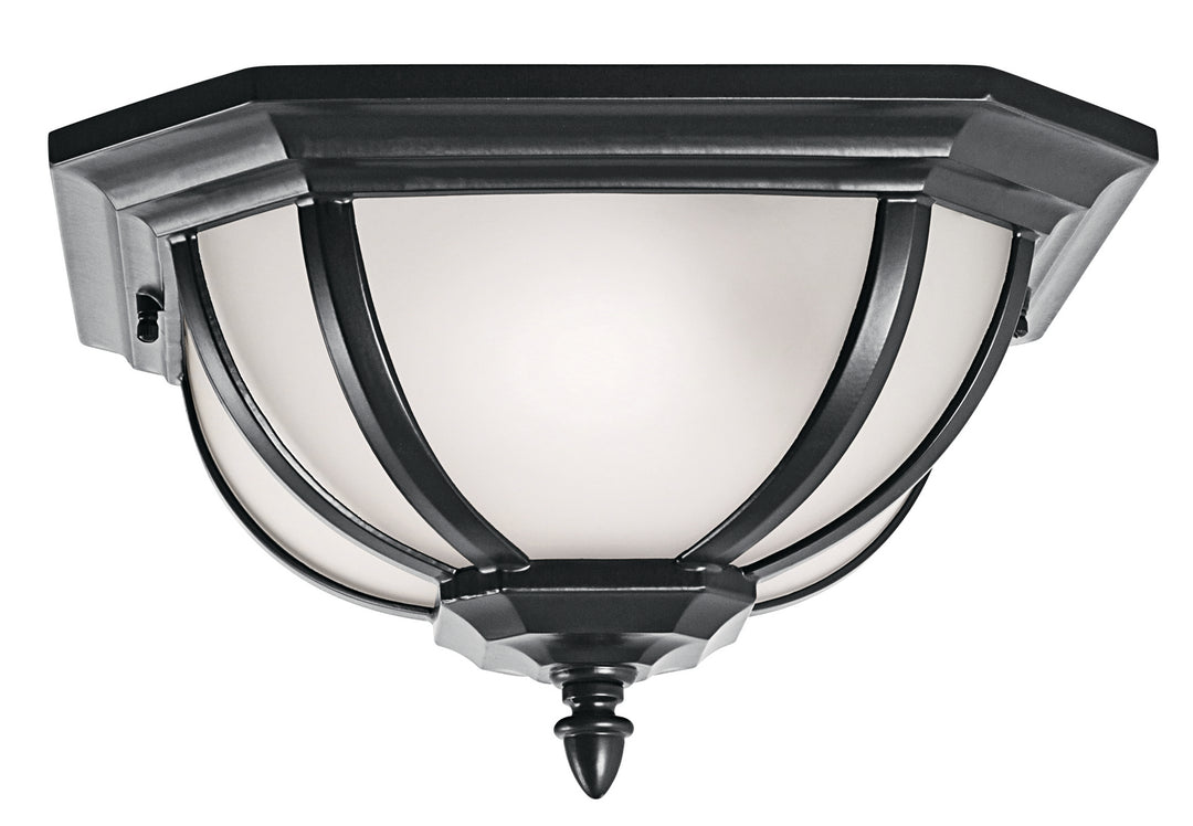 Kichler Canada - 9848BK - Two Light Outdoor Ceiling Mount - Salisbury - Black