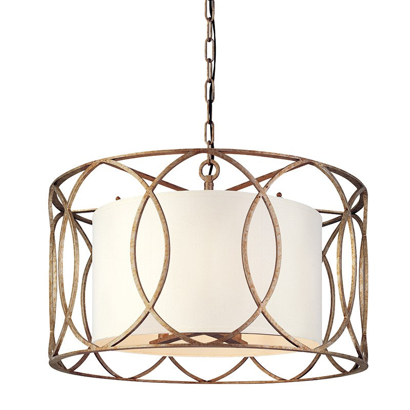 Troy Lighting Canada - F1285-SG - Five Light Chandelier - Sausalito - Silver Gold
