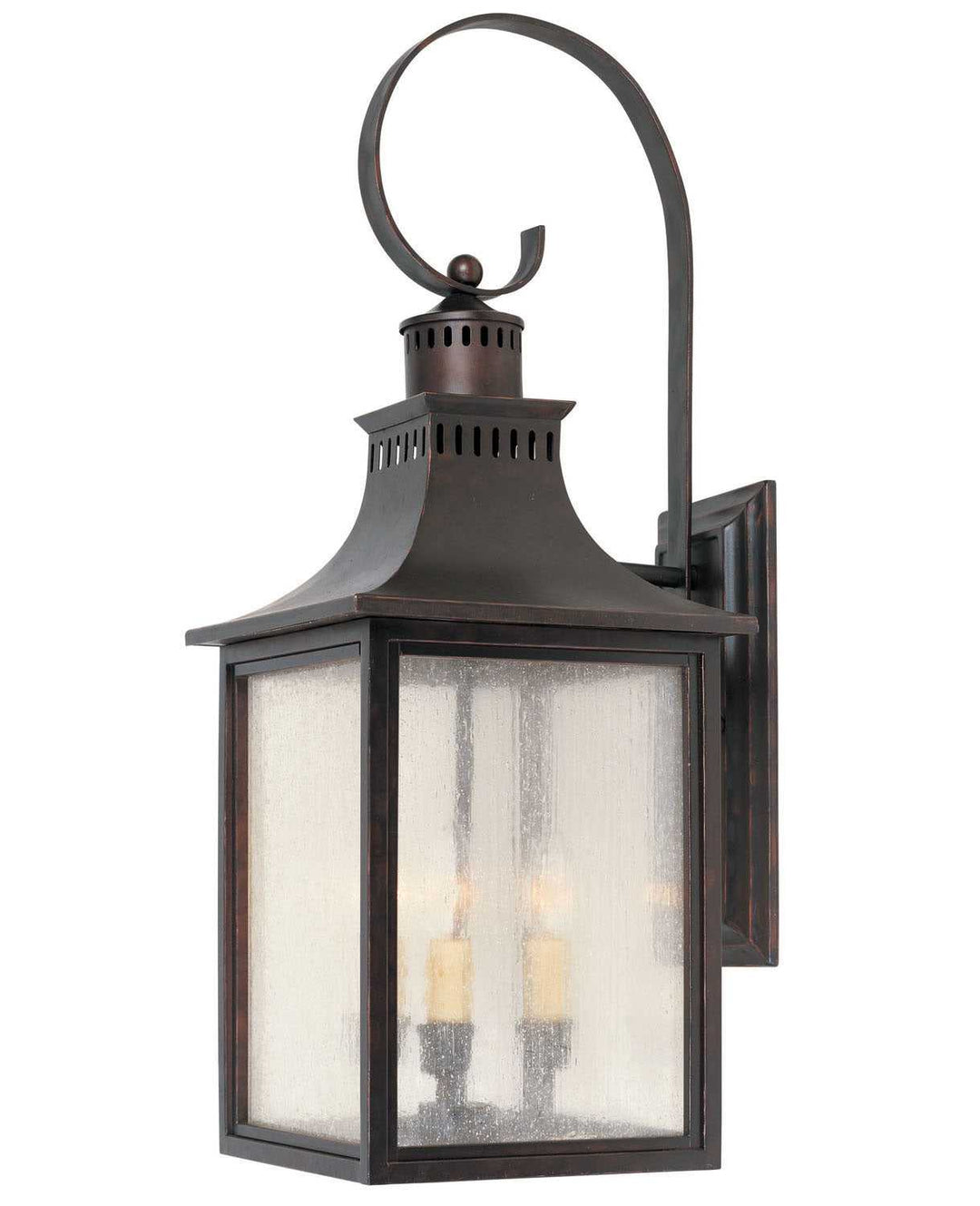 Monte Grande Three Light Wall Lantern in English Bronze Savoy House