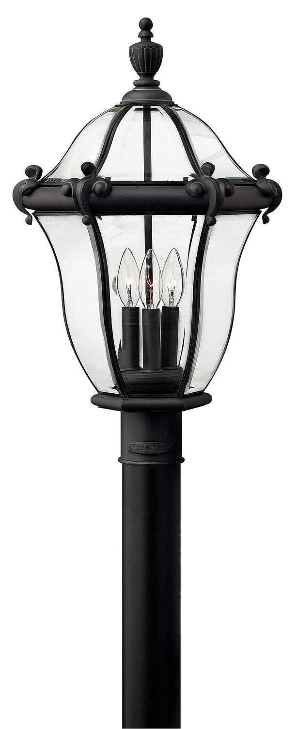 San Clemente LED Post Top or Pier Mount Lantern in Museum Black - available from The Lighting Shoppe, trusted by Canadian homeowners