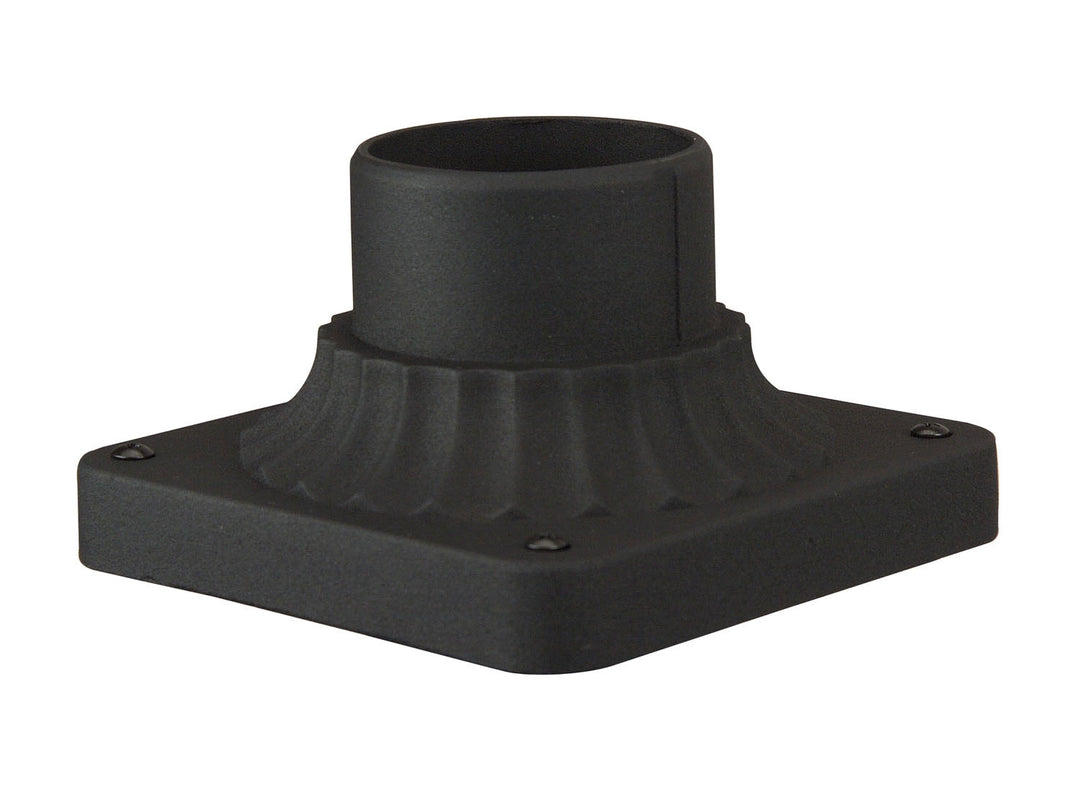 Post Adapter Cast Post Adapter Base in Textured Black - available from The Lighting Shoppe, trusted by Canadian homeowners