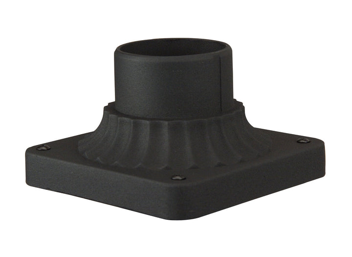 Post Adapter Cast Post Adapter Base in Textured Black - available from The Lighting Shoppe, trusted by Canadian homeowners