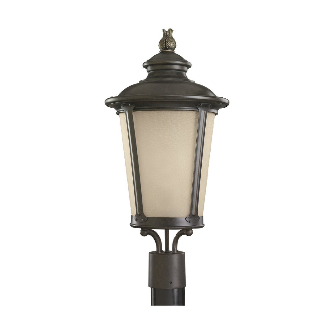Cape May One Light Outdoor Post Lantern in Burled Iron - available from The Lighting Shoppe, trusted by Canadian homeowners