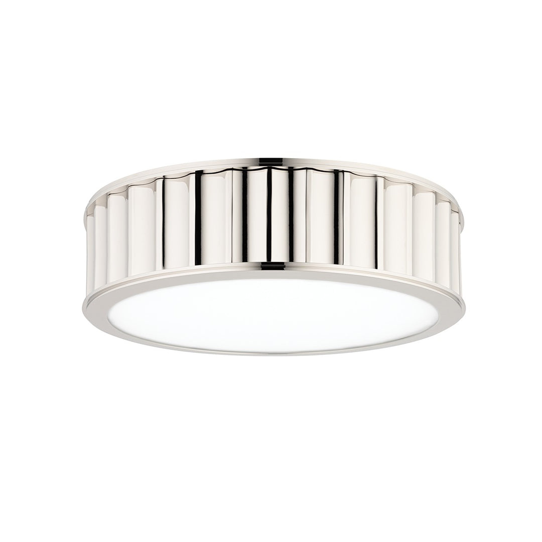 Middlebury Two Light Flush Mount in Polished Nickel - available from The Lighting Shoppe, trusted by Canadian homeowners