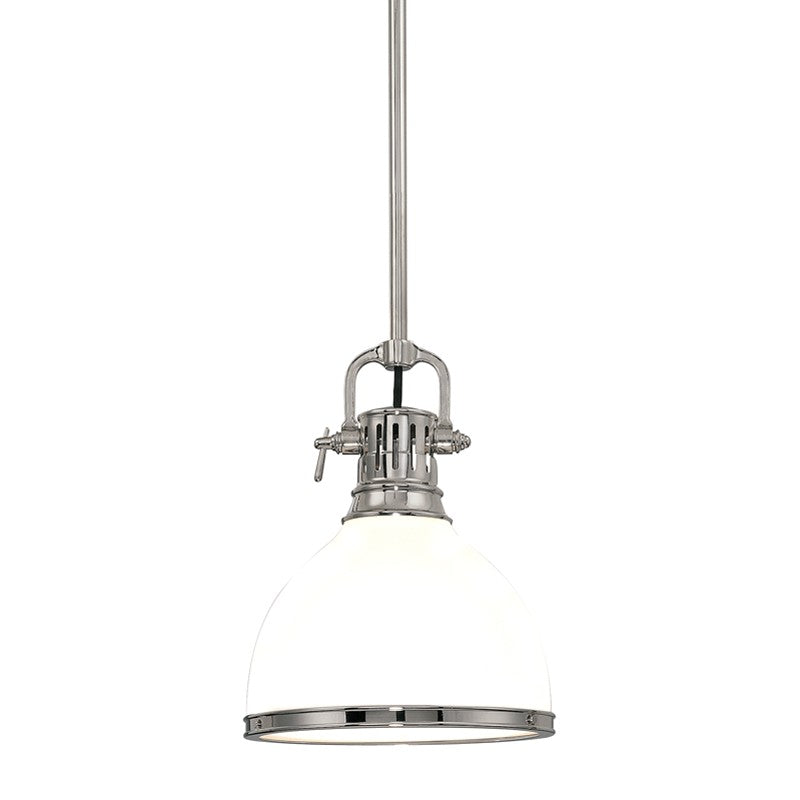 Randolph One Light Pendant in Polished Nickel - available from The Lighting Shoppe, trusted by Canadian homeowners