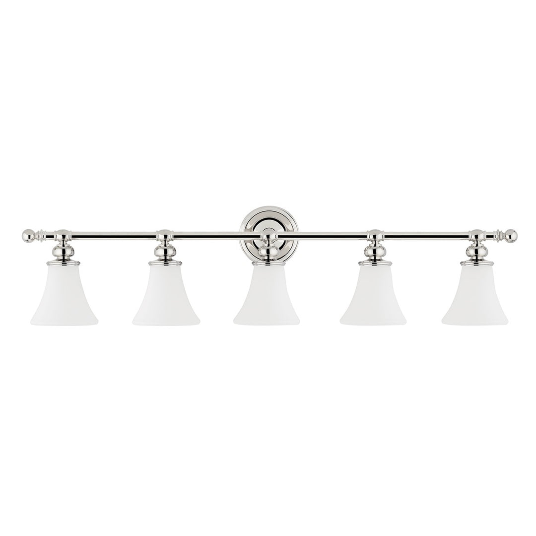 Hudson Valley Canada - 4505-PN - Five Light Bath Bracket - Weston - Polished Nickel