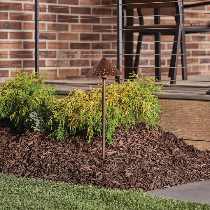 Kichler Canada - 15443TZT - One Light Path & Spread - Lace - Textured Tannery Bronze