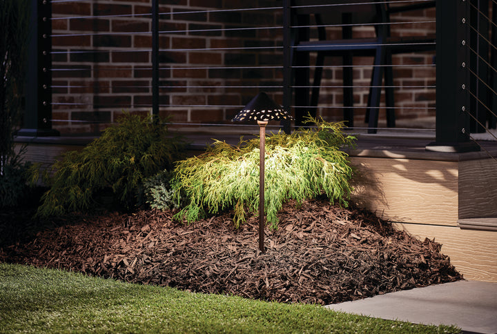 Kichler Canada - 15443TZT - One Light Path & Spread - Lace - Textured Tannery Bronze