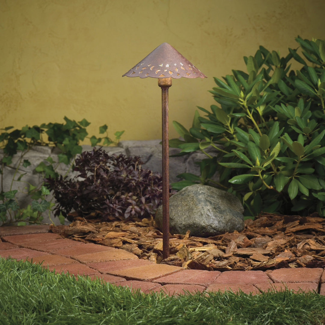Kichler Canada - 15443TZT - One Light Path & Spread - Lace - Textured Tannery Bronze