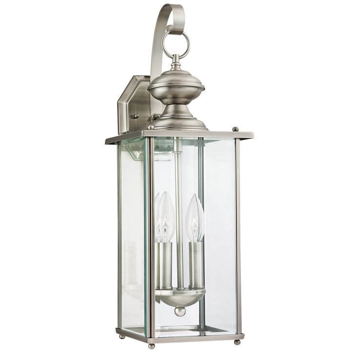 Generation Lighting Canada - 8468-965 - Two Light Outdoor Wall Lantern - Jamestowne - Antique Brushed Nickel