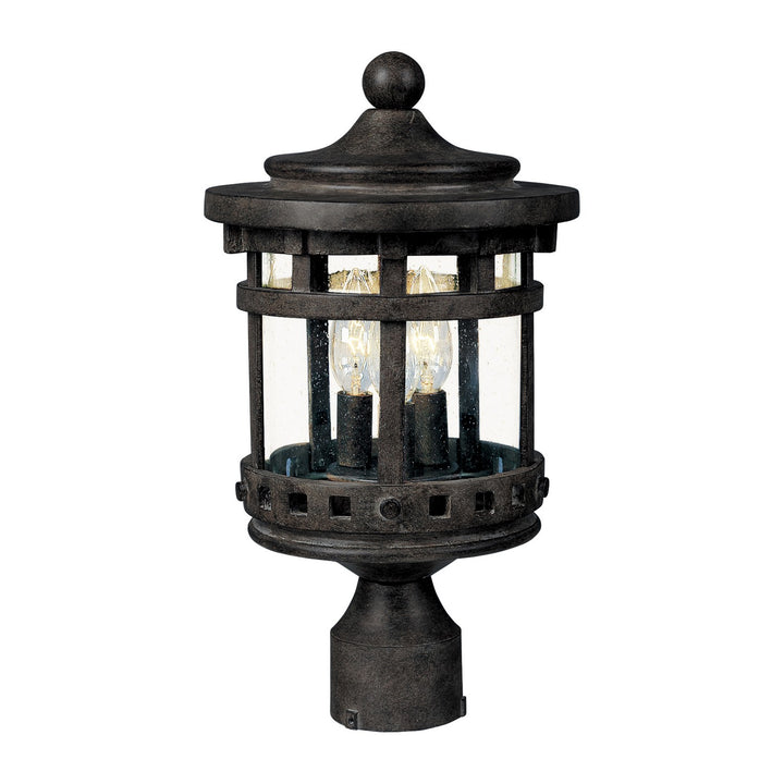 Maxim - 3137CDSE - Three Light Outdoor Pole/Post Lantern - Santa Barbara DC - Sienna