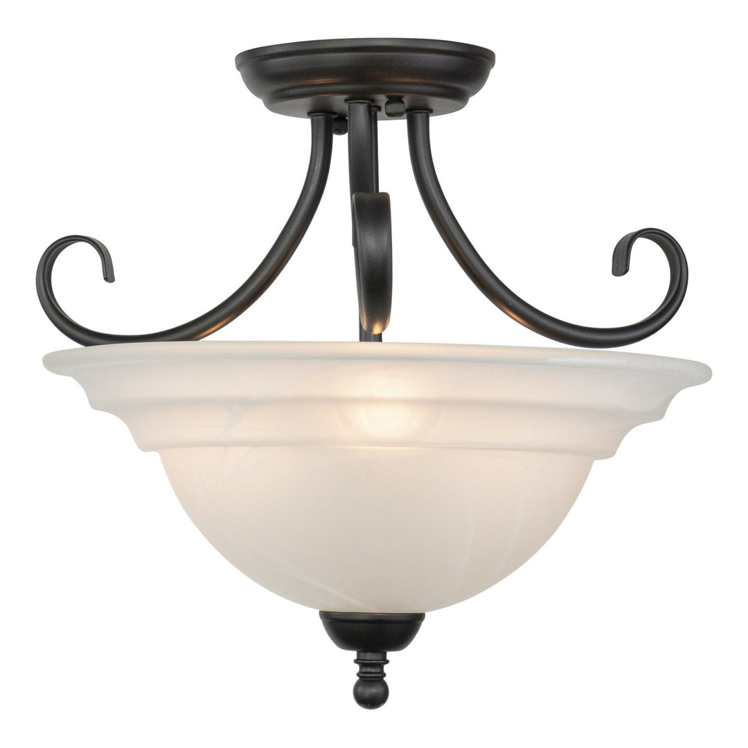 Vaxcel - CF65353OBB - Three Light Semi Flush Mount - Babylon - Oil ...